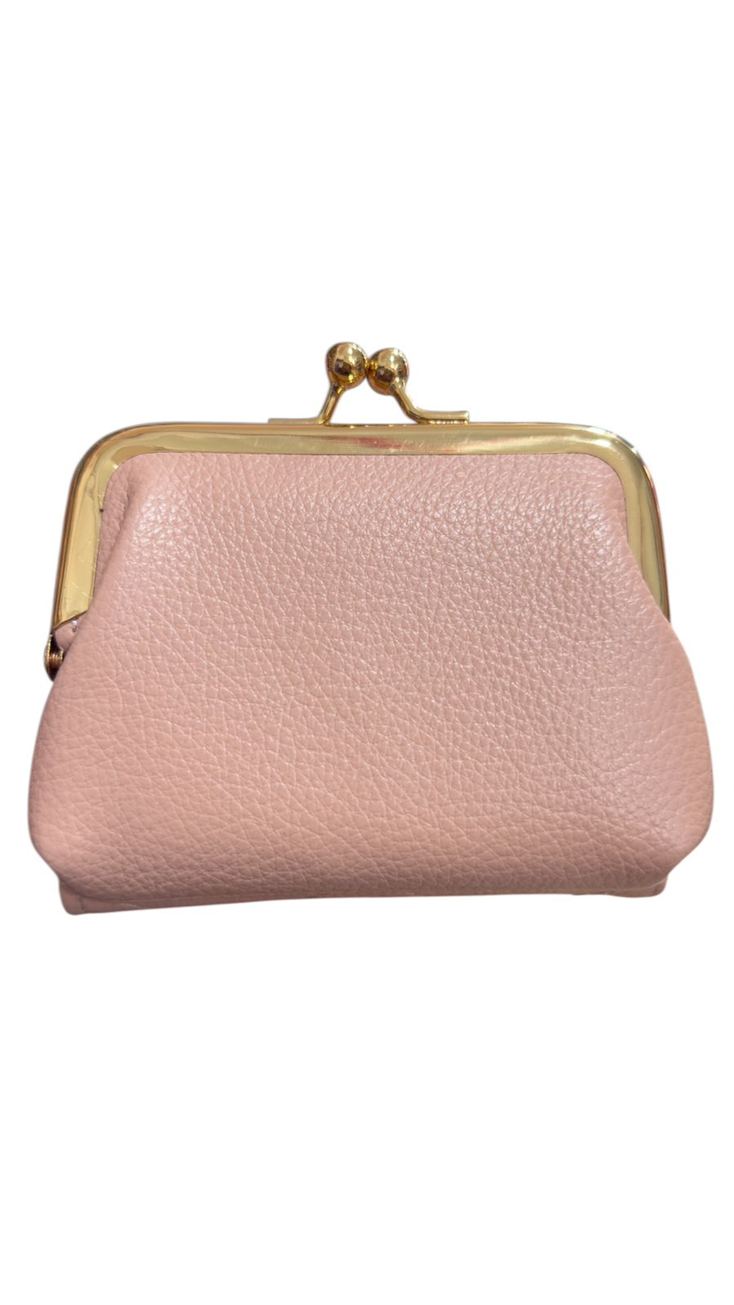 CARTERA MONEDERO ROSADA 2