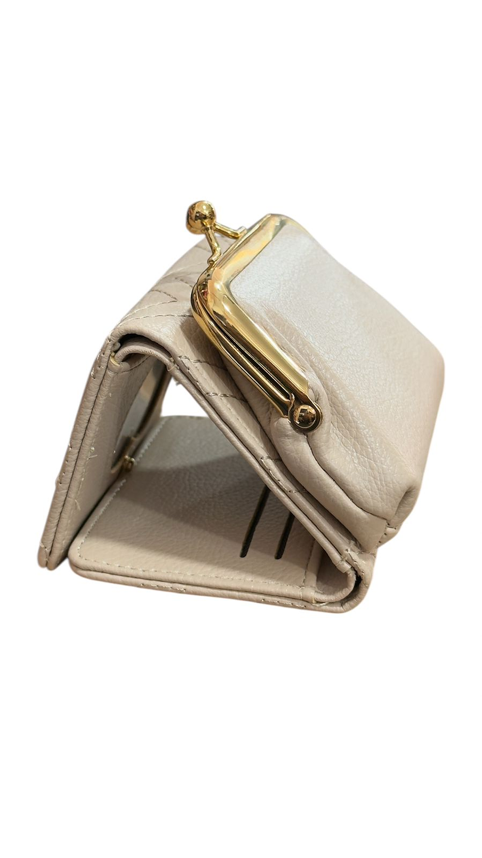 CARTERA MONEDERO CREMA 3