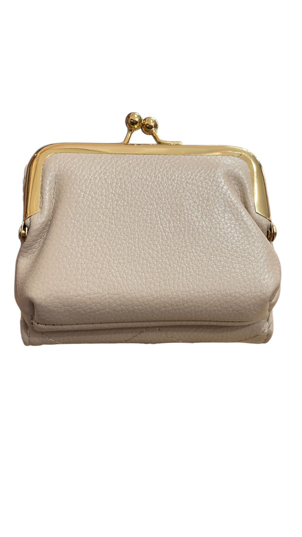 CARTERA MONEDERO CREMA 2