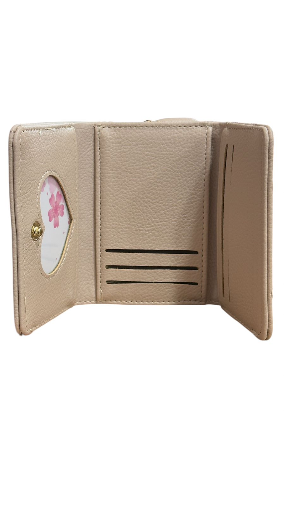 CARTERA MONEDERO CREMA 4