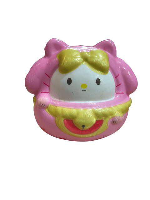SQUISCHY HELLO KITTY (VERSIÓN DARUMA / MANEKI-NEKO)