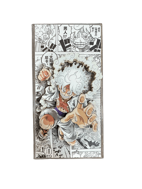 CUADRO 3D MONKEY D. LUFFY - GEAR 5 ONE PIECE