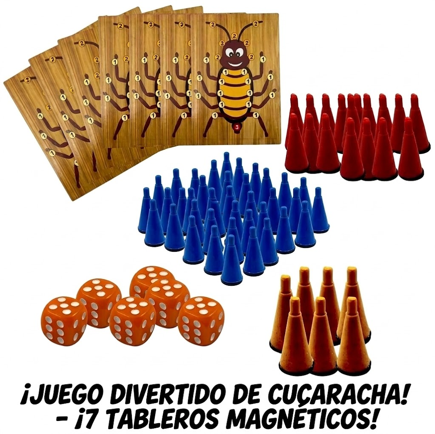 JUEGO DE MESA LA CUCARACHA IMANTADA ORIGINAL 8
