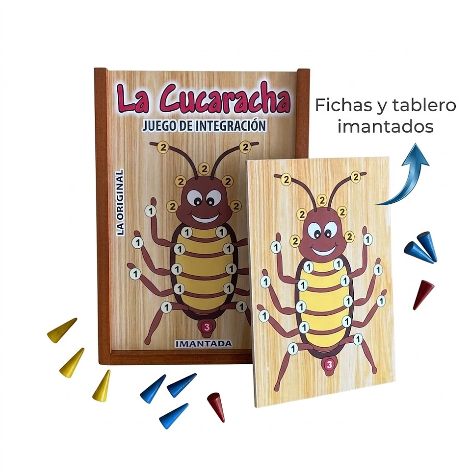 JUEGO DE MESA LA CUCARACHA IMANTADA ORIGINAL 7