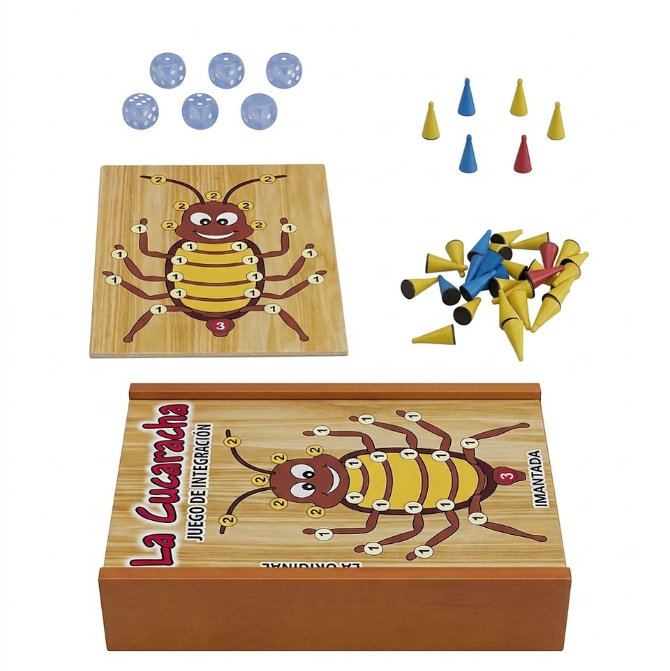 JUEGO DE MESA LA CUCARACHA IMANTADA ORIGINAL 4
