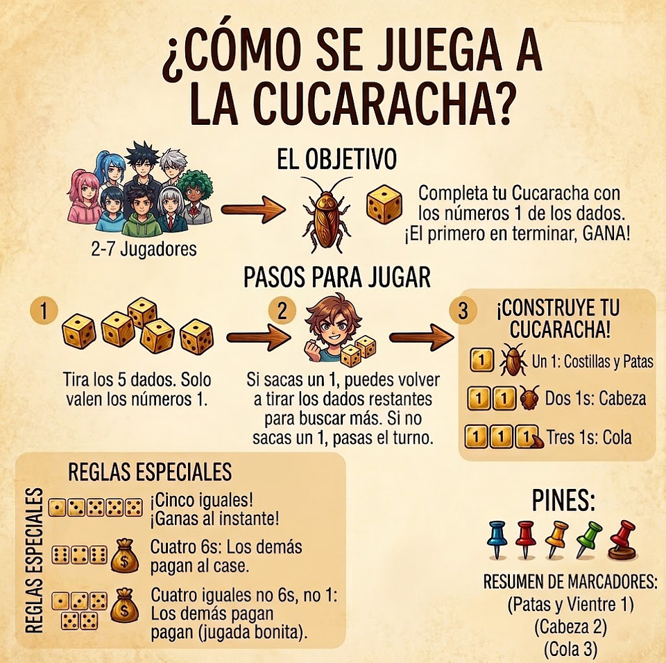 JUEGO DE MESA LA CUCARACHA IMANTADA ORIGINAL 3