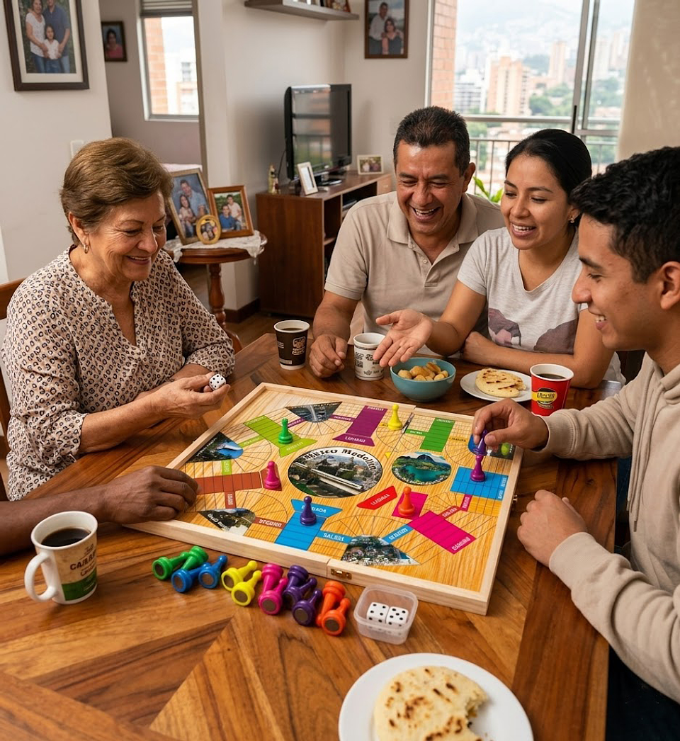 PARQUES IMANTADO DE MADERA JUEGO DE MESA 4 Y 6 PUESTOS 5