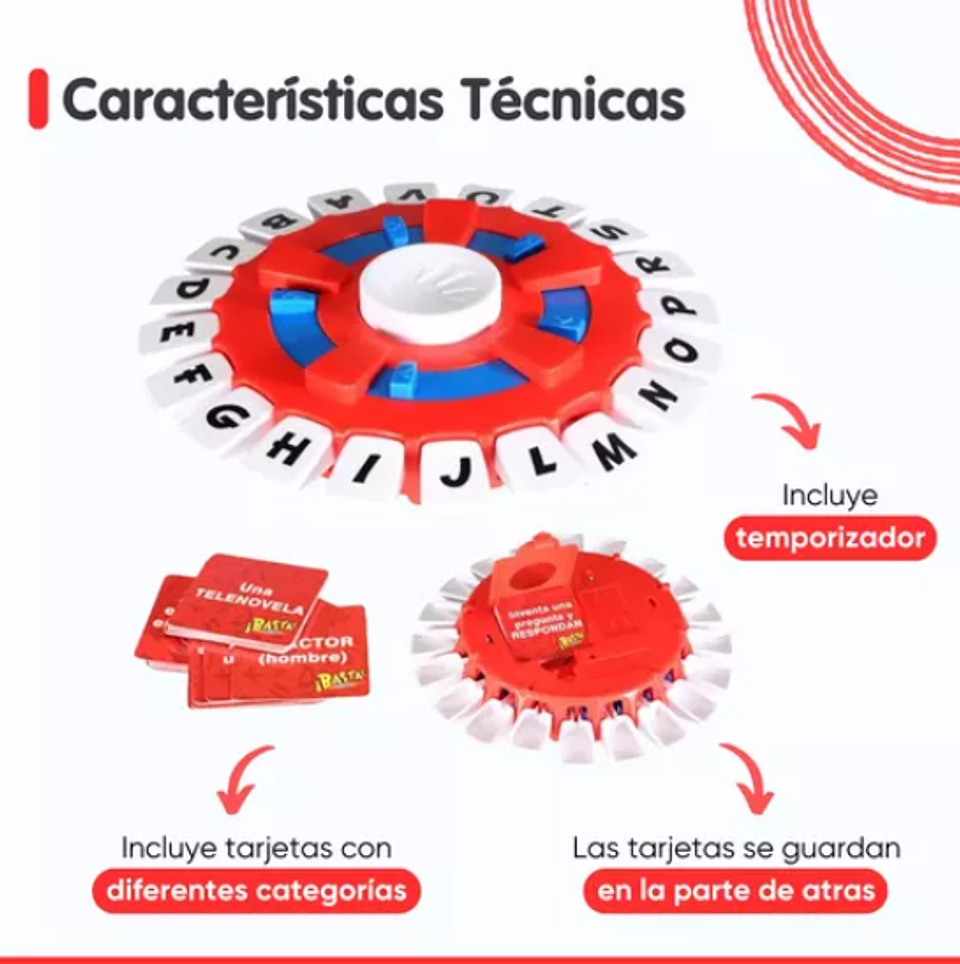 Basta Juego Mental Mesa Palabras Didáctico Infantil Familiar 4