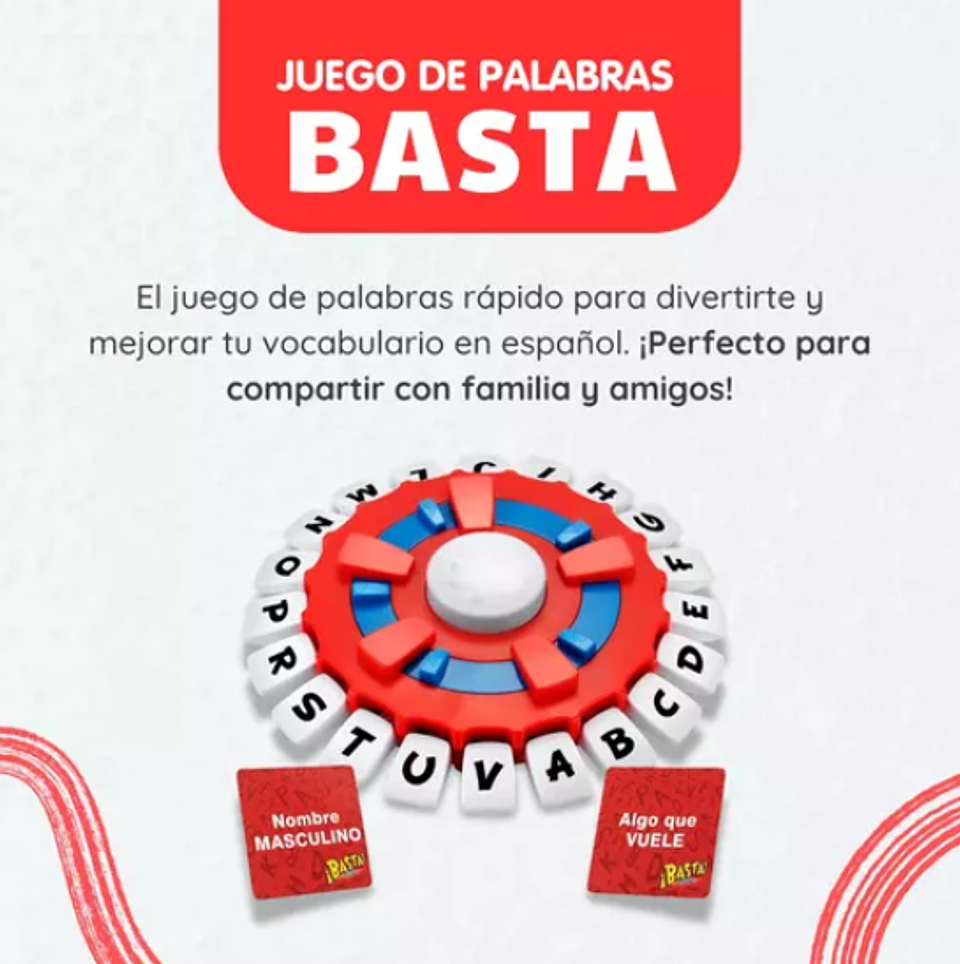 Basta Juego Mental Mesa Palabras Didáctico Infantil Familiar 7