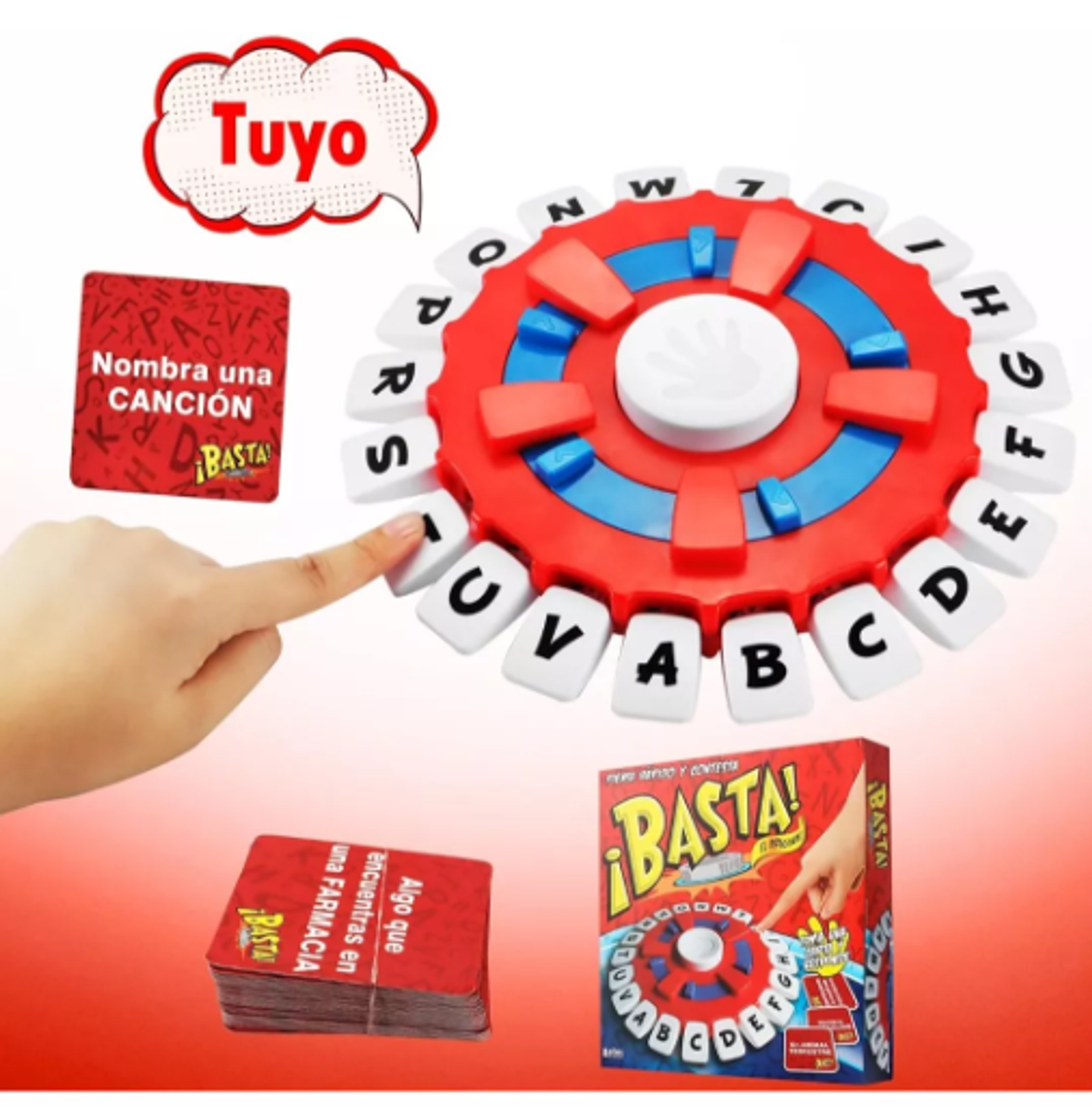 Basta Juego Mental Mesa Palabras Didáctico Infantil Familiar 9