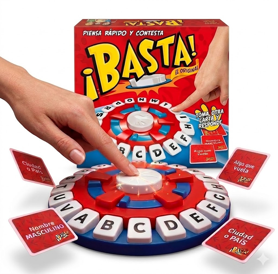 Basta Juego Mental Mesa Palabras Didáctico Infantil Familiar 5