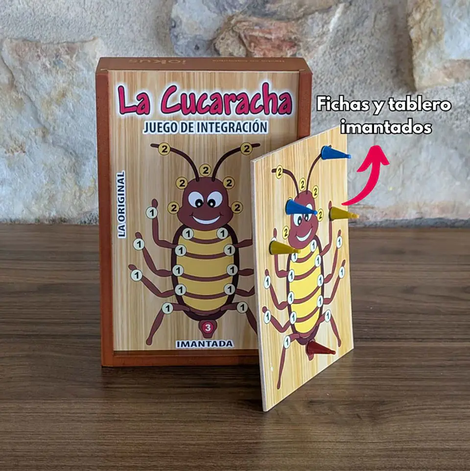 JUEGO DE MESA LA CUCARACHA IMANTADA ORIGINAL 10