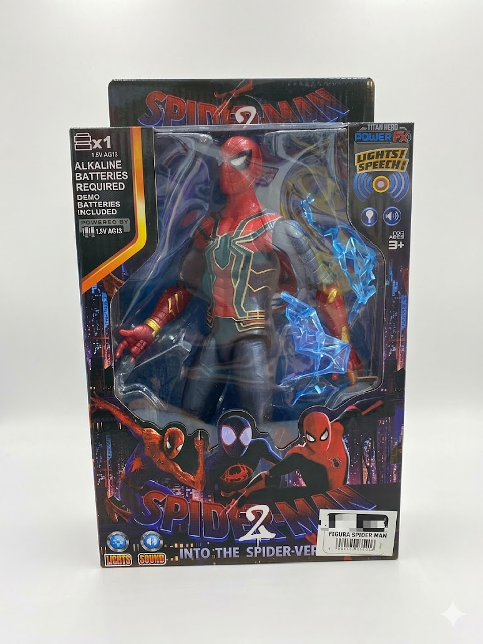 FIGURA DE ACCIÓN SPIDER-MAN 2 INTO THE SPIDER-VERSE IRON SUIT 1
