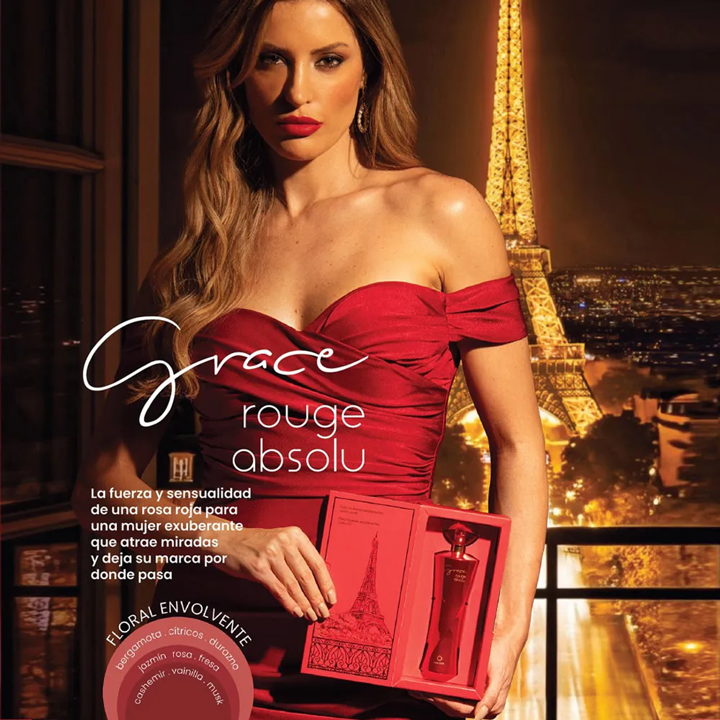 Perfume Feminino Grace Rouge Absolu Hinode 100 Ml HND 3