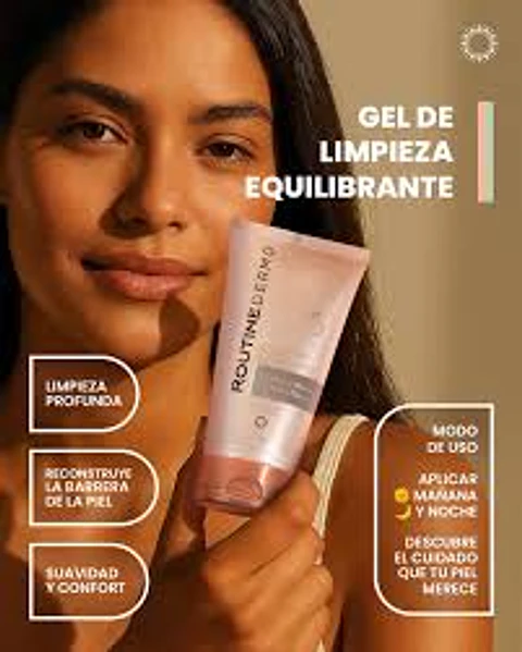 Gel HND De Limpieza Facial Equilibrante Routine Dermo Piel Mixta a Grasa 150g Hinode