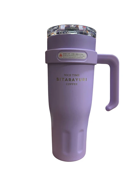 TERMO TIPO TUMBLER CON ASA - EDICIÓN SITARAYURI LILA MATE