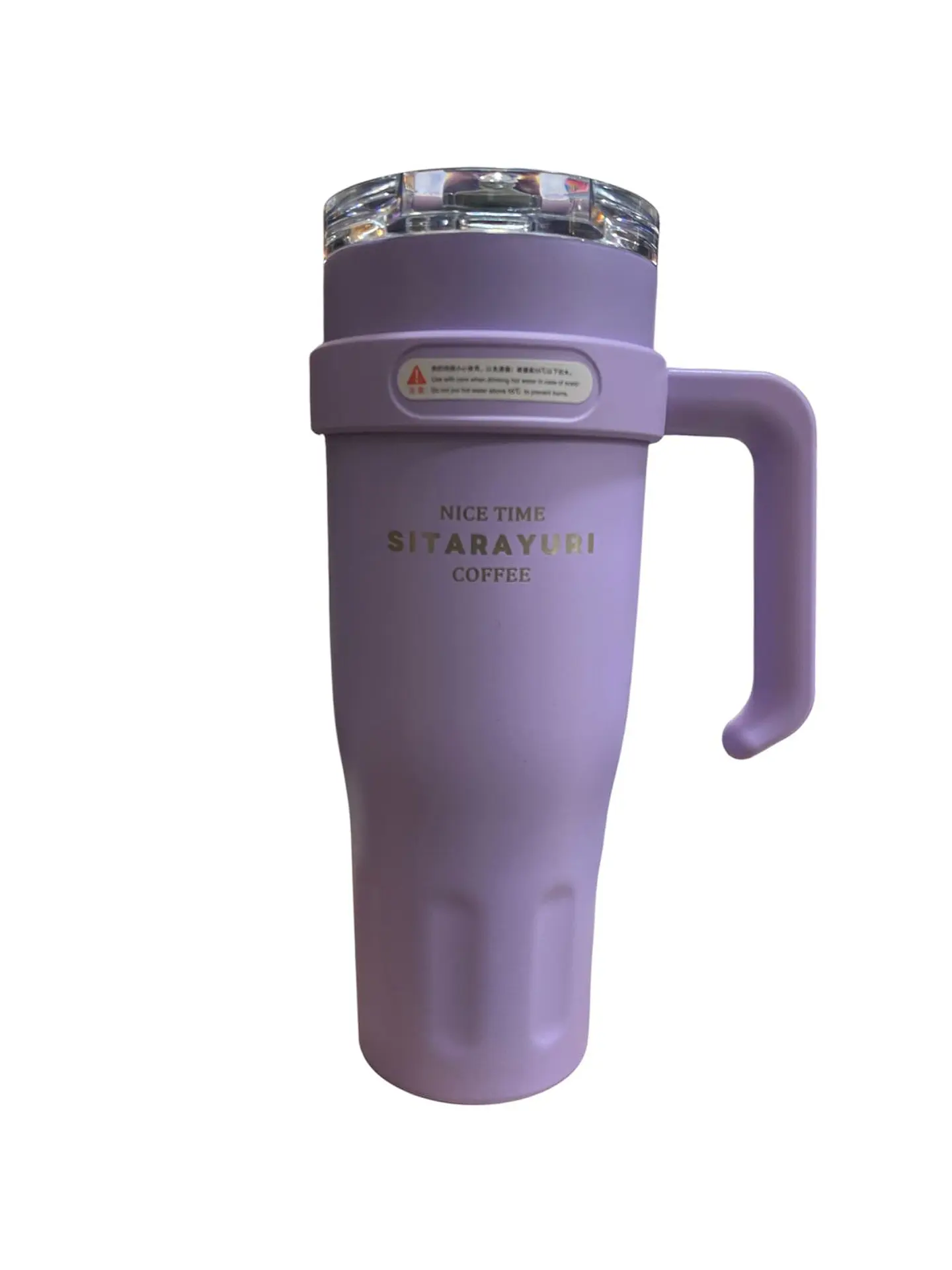 TERMO TIPO TUMBLER CON ASA - EDICIÓN SITARAYURI LILA MATE 1