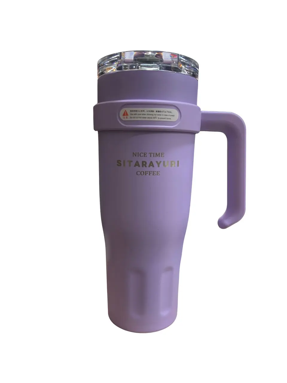 TERMO TIPO TUMBLER CON ASA - EDICIÓN SITARAYURI LILA MATE 1