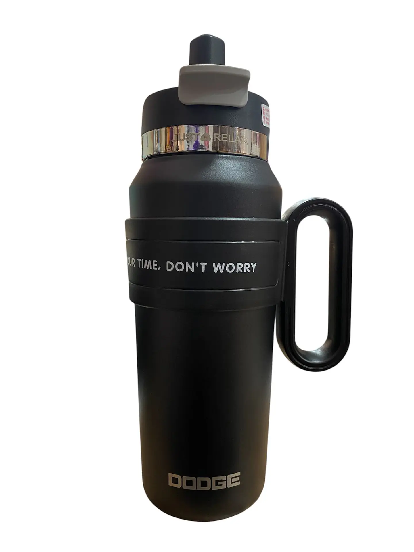 TERMO DODGE SPORT - EDICIÓN ONYX BLACK CON ASA Y MOTIVACIÓN 1