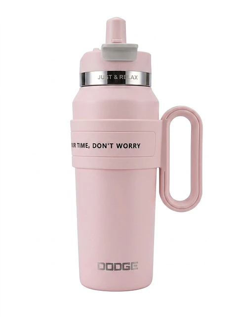 TERMO DODGE SPORT - EDICIÓN ROSE PASTEL CON ASA Y MOTIVACIÓN