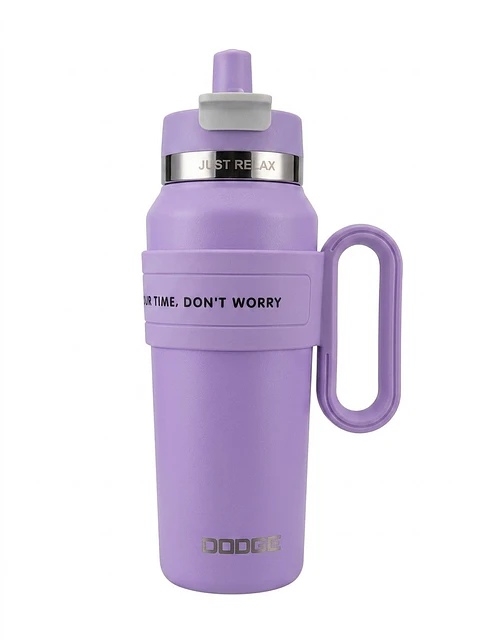 TERMO DODGE SPORT - EDICIÓN LAVENDER VIBE CON ASA Y MOTIVACIÓN