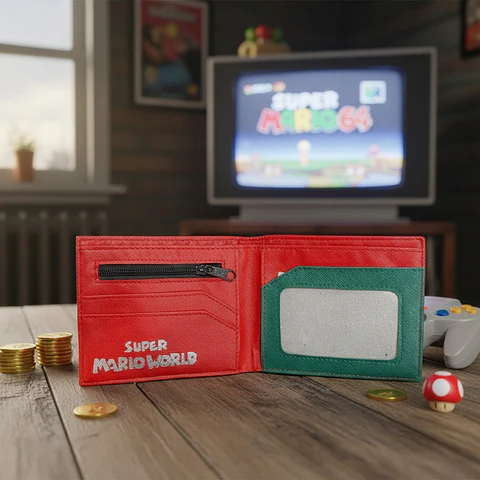 BILLETERA DE SUPER MARIO - EDICIÓN NIVEL CLÁSICO Y CASTILLO 3D