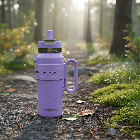 TERMO DODGE SPORT - EDICIÓN LAVENDER VIBE CON ASA Y MOTIVACIÓN