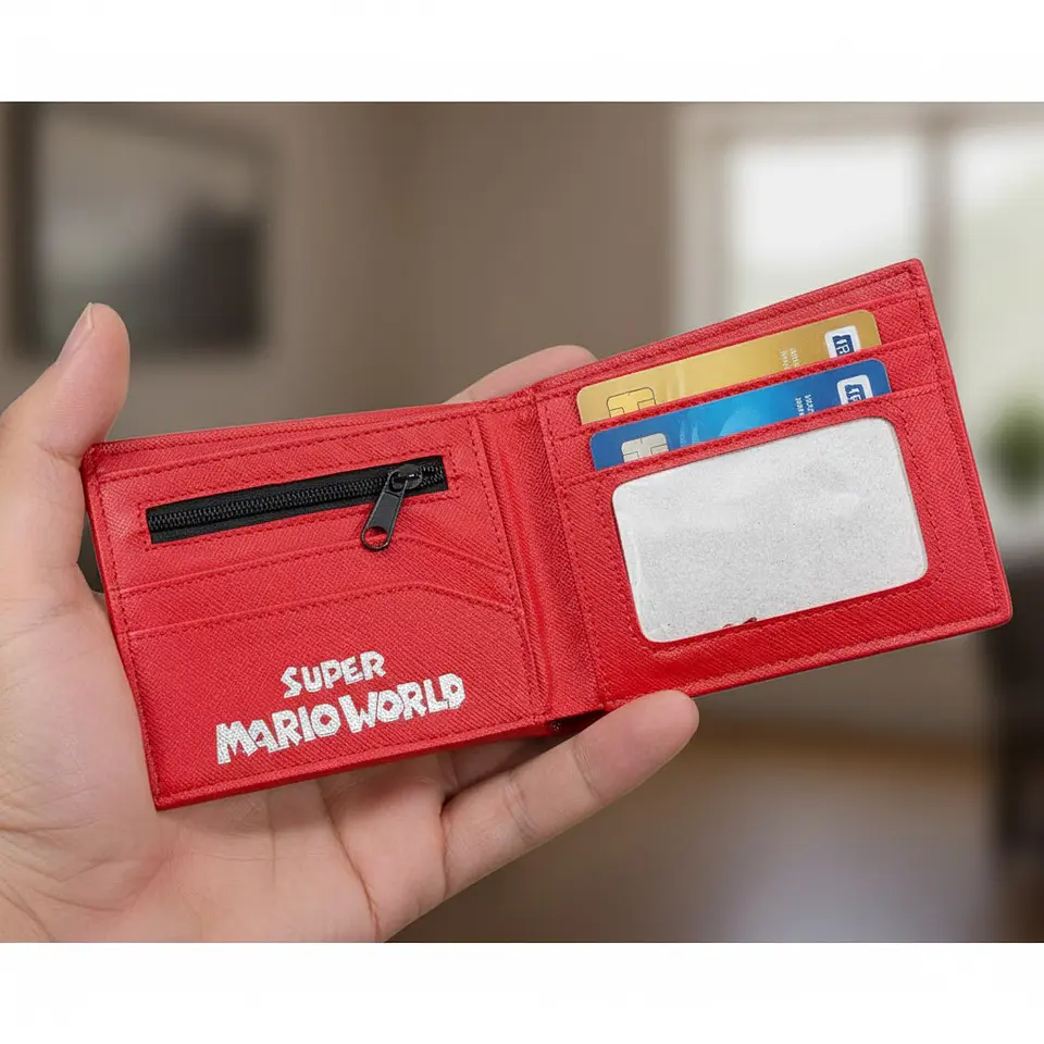 BILLETERA DE SUPER MARIO WORLD TOAD 3