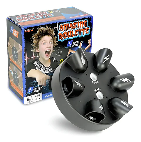 JUEGO DE MESA AMAZING ROULETTE – SHOCK ELÉCTRICO DE SORPRESA PARA FIESTAS Y REUNIONES