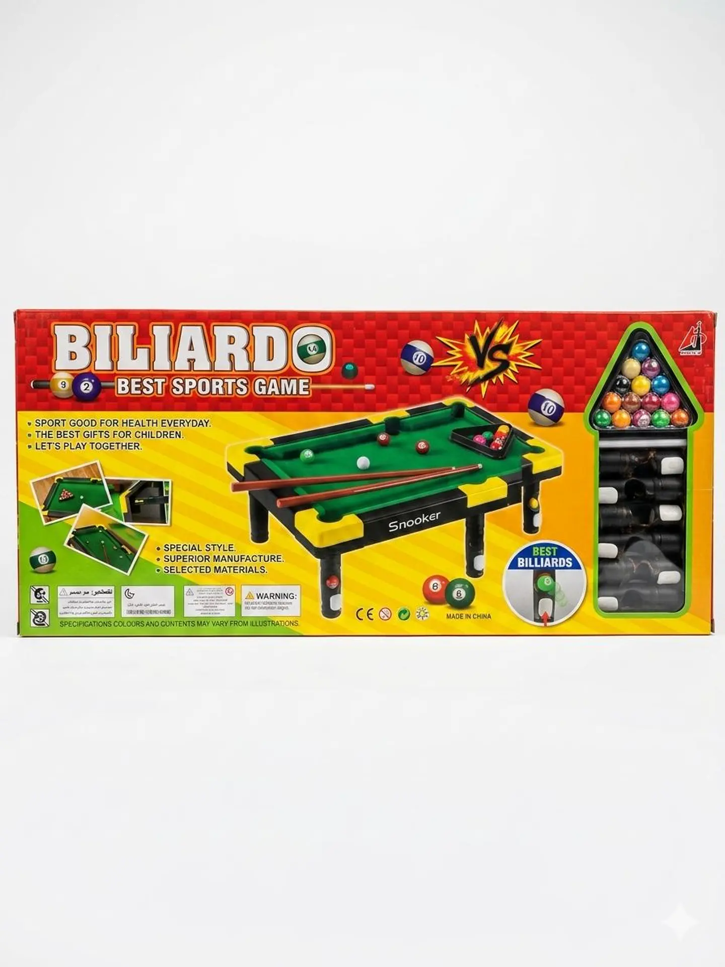 JUEGO DE MESA MINI BILLAR SNOOKER 2