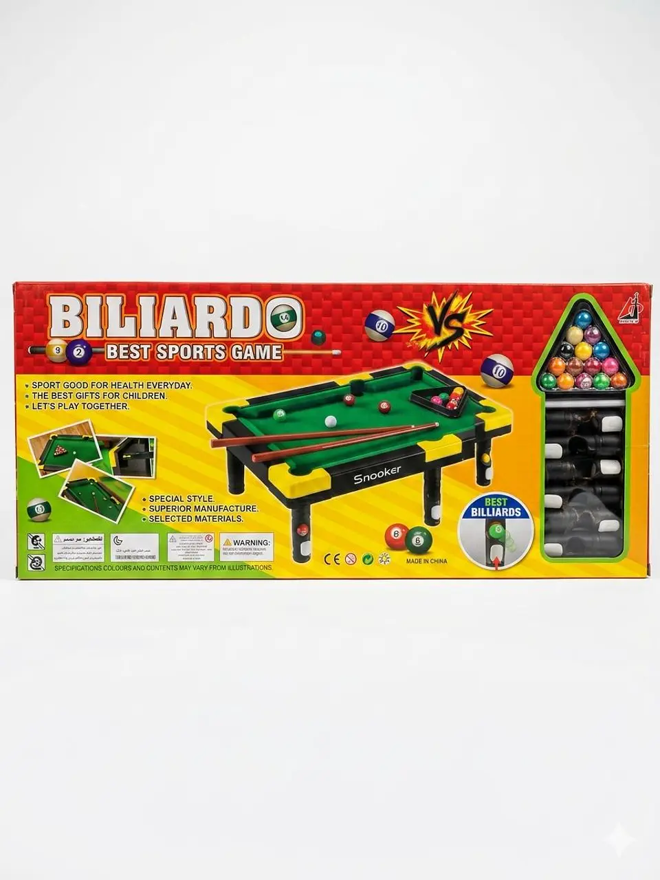 JUEGO DE MESA MINI BILLAR SNOOKER 2