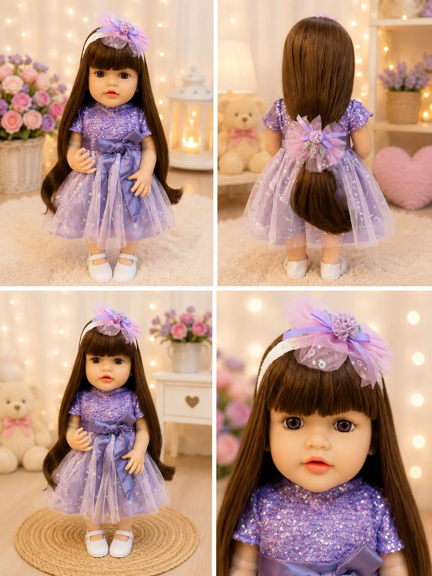 MUÑECA REALISTA CHIMI DOLL LENTEJUELAS 3