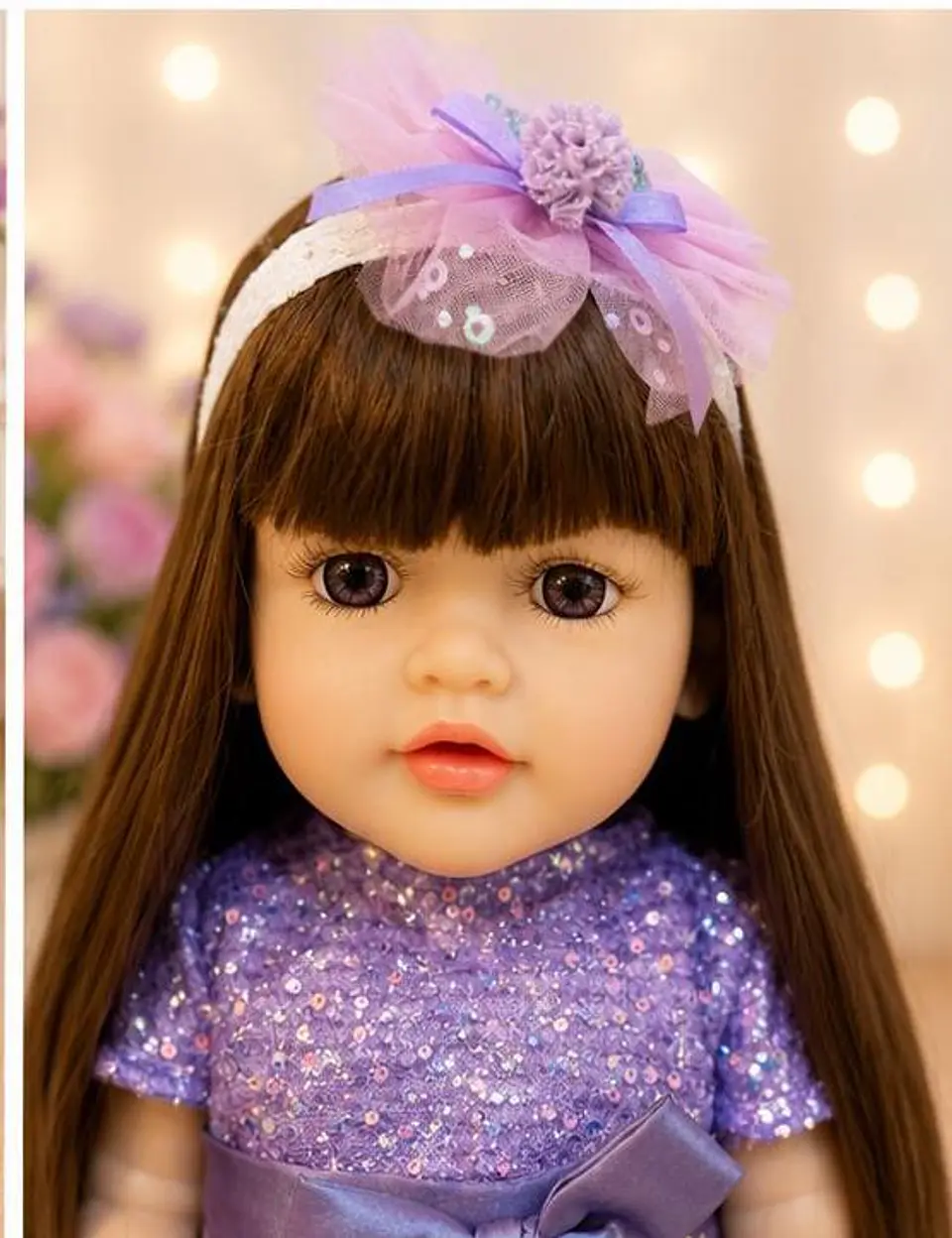 MUÑECA REALISTA CHIMI DOLL LENTEJUELAS 2