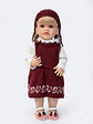 MUÑECA REALISTA CHIMI DOLL VESTIDO VINOTINTO - Miniatura 1