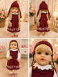 MUÑECA REALISTA CHIMI DOLL VESTIDO VINOTINTO - Miniatura 2