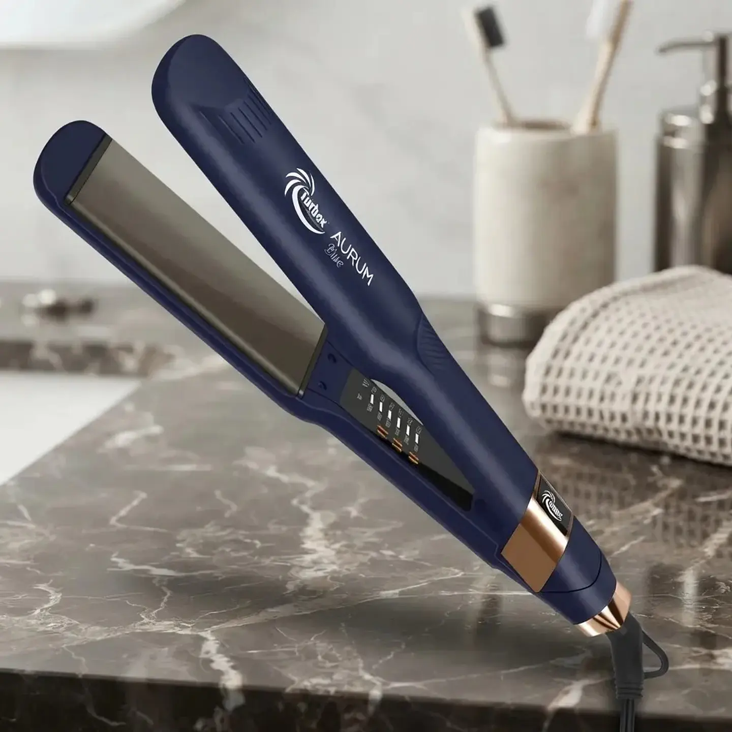 Plancha para el Pelo TURBOX Original Aurum Blue 1