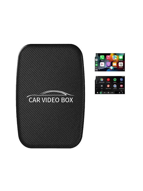 Adaptador inalámbrico CarPlay Android Auto +YouTube y Netflix  1