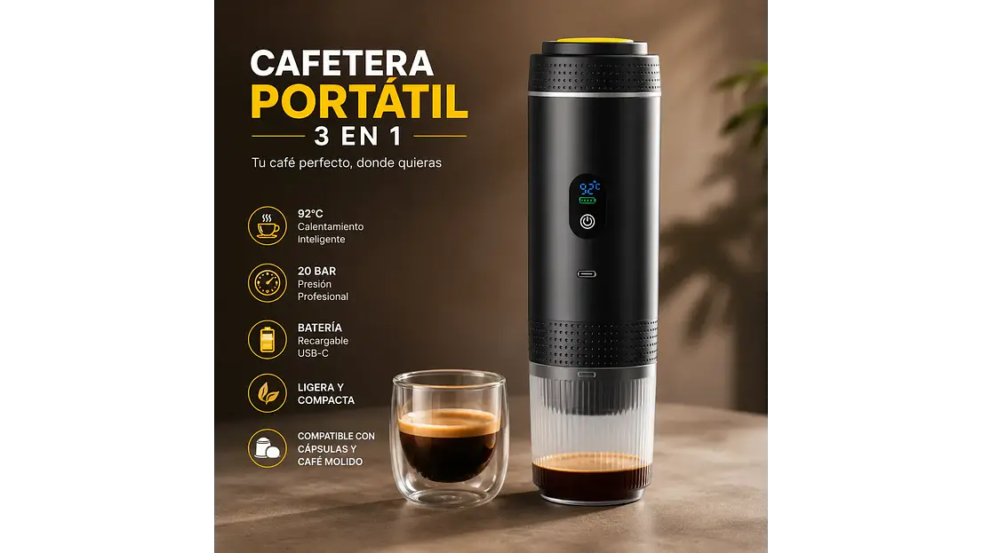 Cafetera Espresso Portátil 20 Bar — Espresso Real Donde Quieras, Sin Enchufes 8
