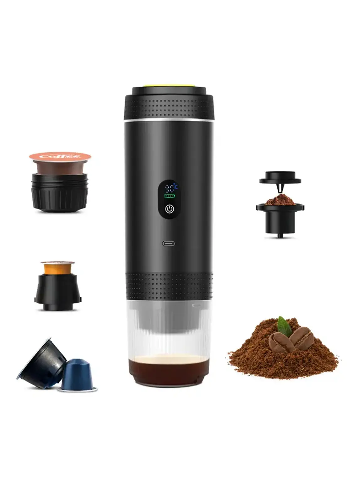 Cafetera Espresso Portátil 3 en 1 Recargable USB-C 20 Bar 1