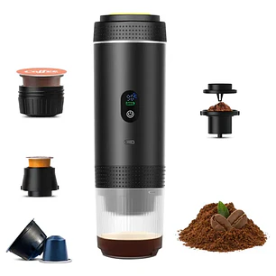 Cafetera Espresso Portátil 3 en 1 Recargable USB-C 20 Bar