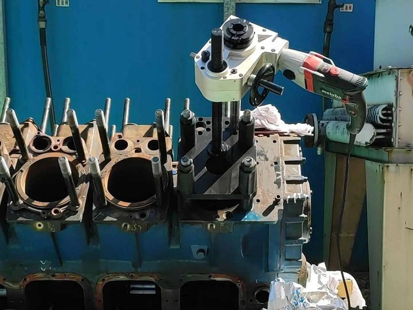 Barrenadora Torno Portatil WS-500 2
