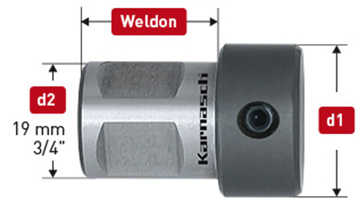 Adaptador Broca 4mm Karnasch 1