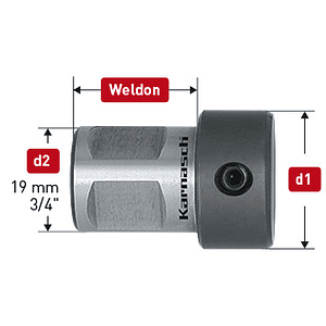 Adaptador Broca 6mm Karnasch