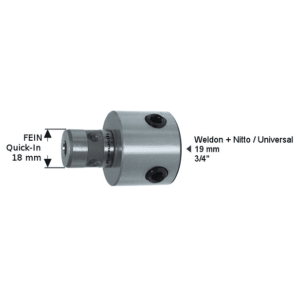 Adaptador Fein 6.34 / Universal Shank Karnasch