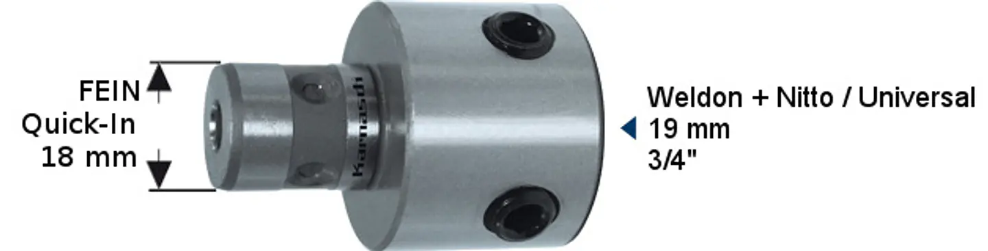 Adaptador Fein 7.98 / Universal Shank Karnasch 1