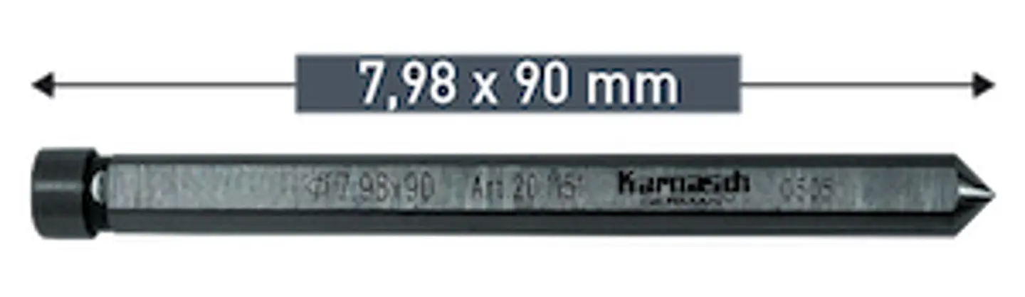 Guia De Centro tct 7.98 x 90mm Karnasch 20.1151 1