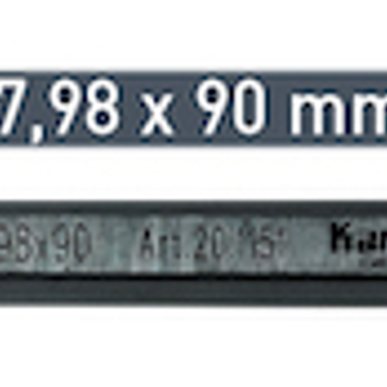 Guia De Centro tct 7.98 x 90mm Karnasch 20.1151 1