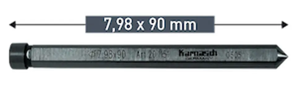 Guia De Centro tct 7.98 x 90mm Karnasch 20.1151 1