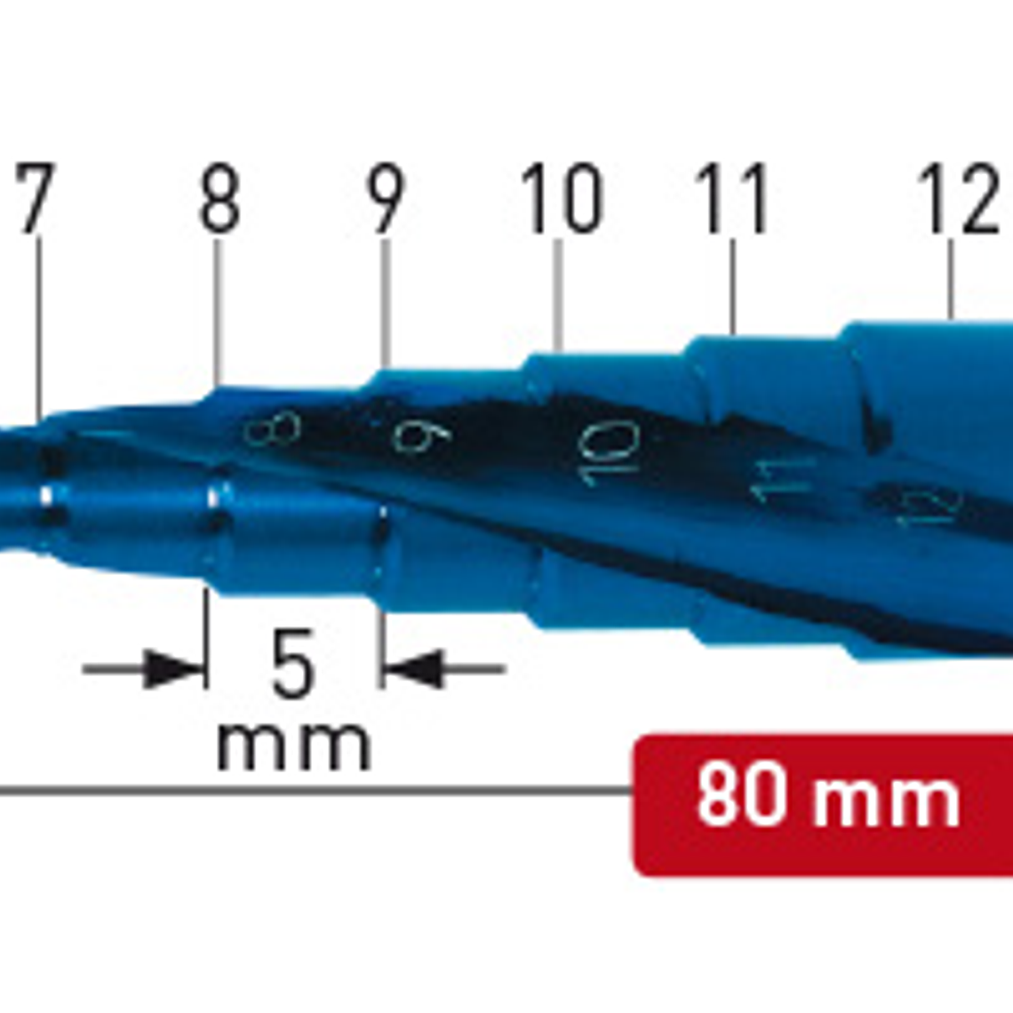 BROCA ESCALONADA BLU-TEC 4-12mm 1