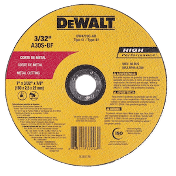 DISCO DE CORTE METAL 7